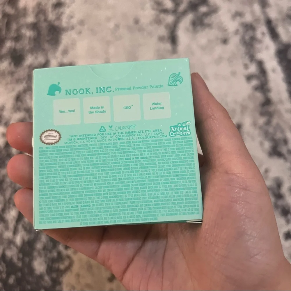 Colourpop x Animal Crossing NOOK INC Quad EyeShadow Palette July sale